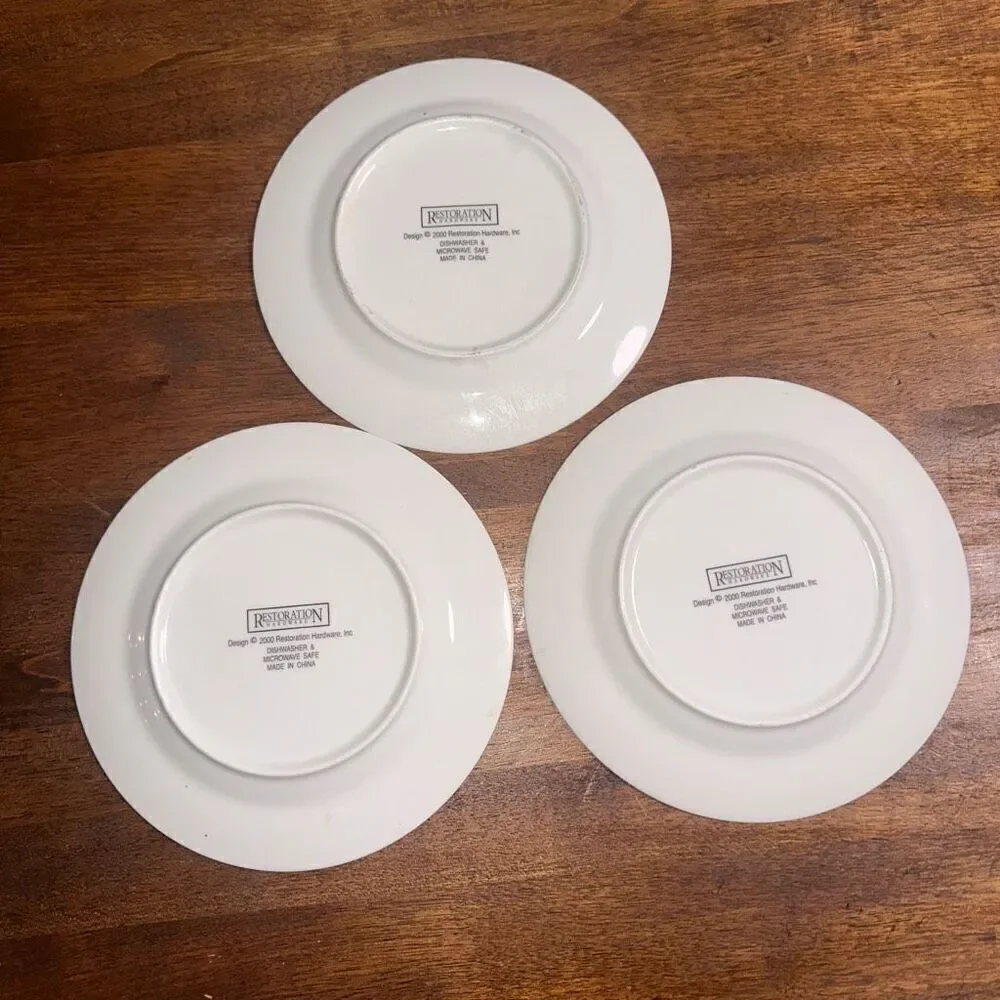 Set of 3 RESTORATION HARDWARE 7.5